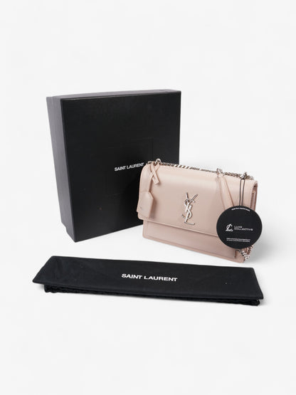 Saint Laurent Sunset Light Pink Calfskin Leather Medium
