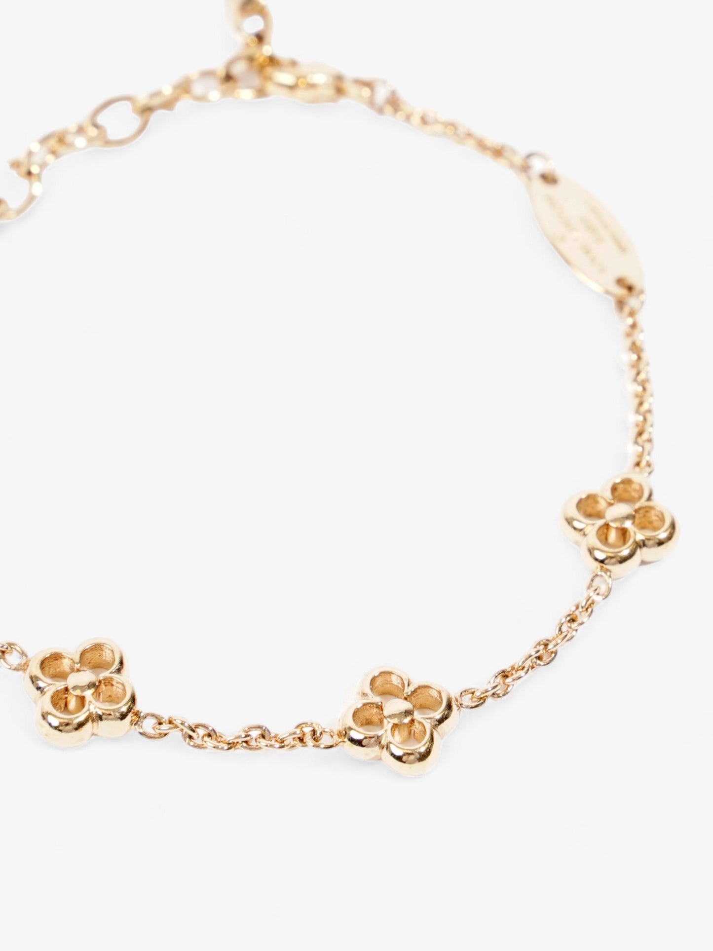 Louis Vuitton Flower Full Bracelet Gold Brass