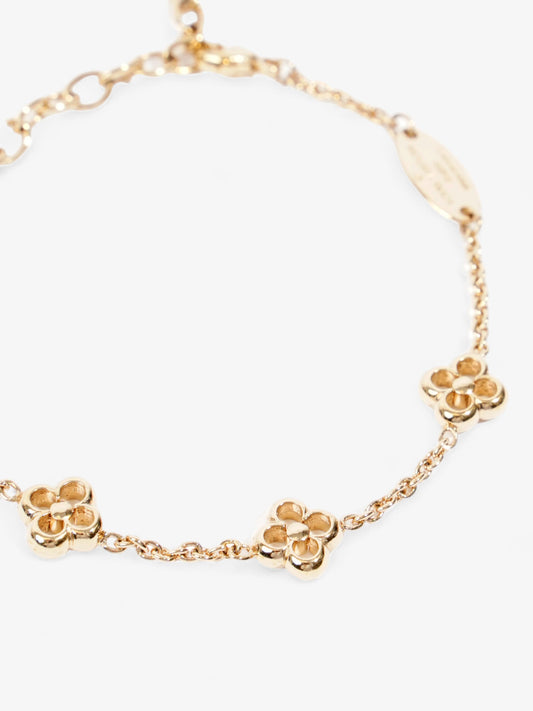 Louis Vuitton Flower Full Bracelet Gold Brass