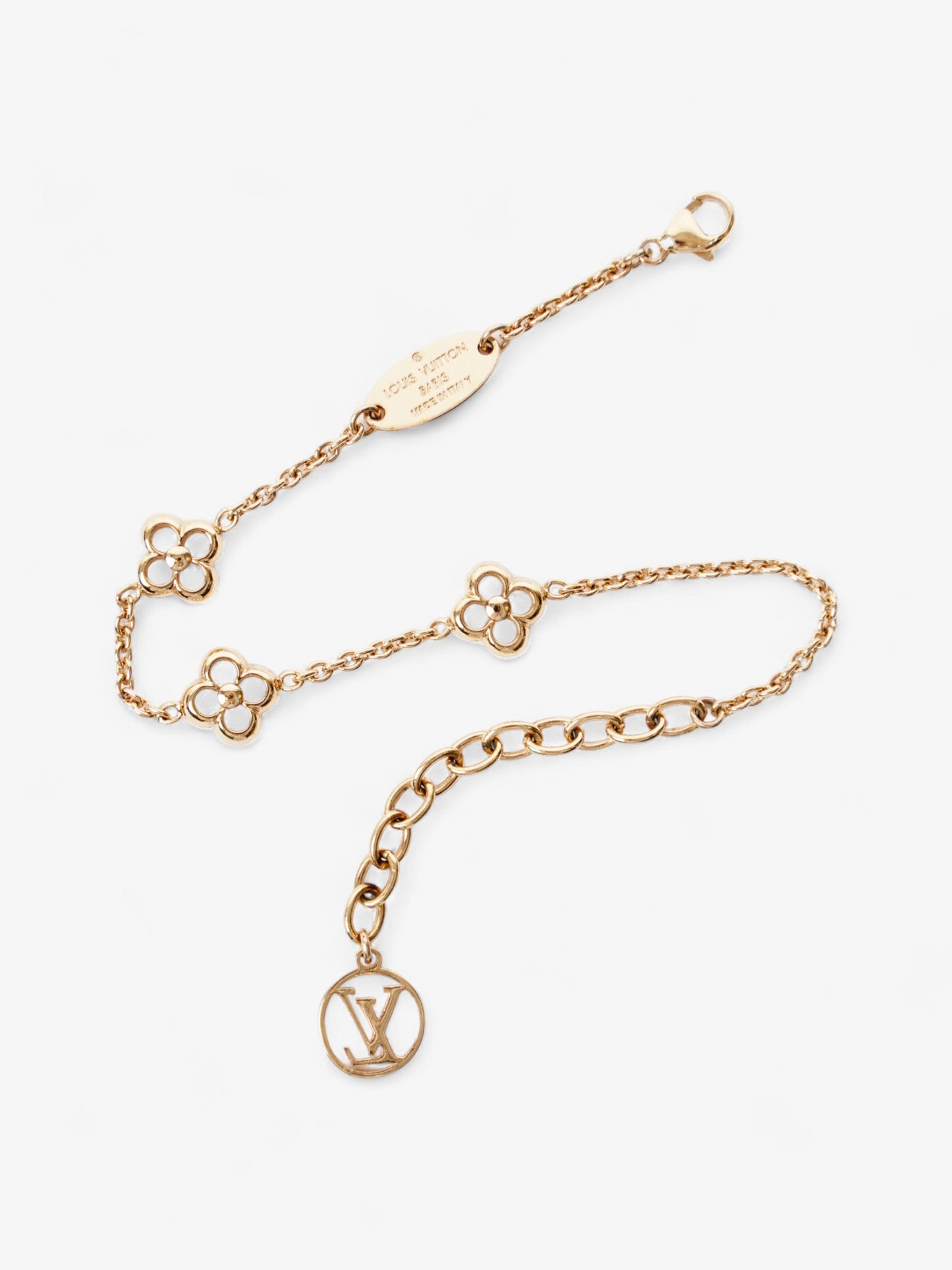 Louis Vuitton Flower Full Bracelet Gold Brass