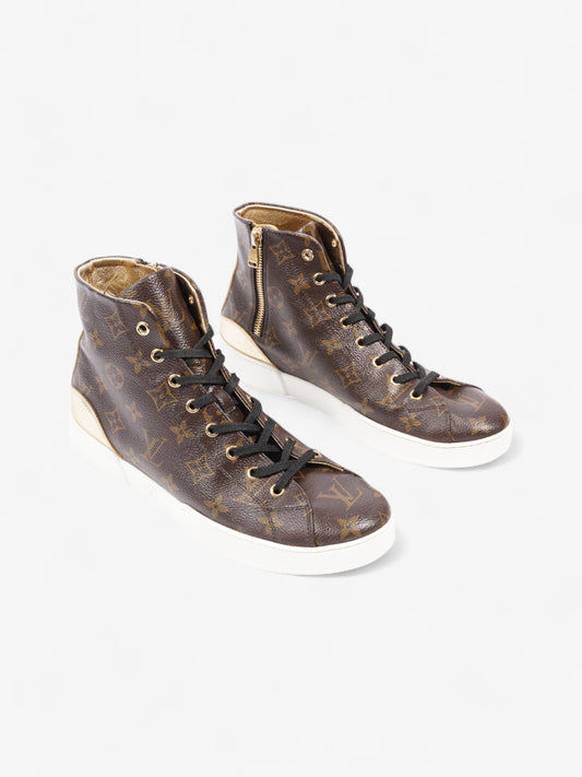 Louis Vuitton Frontrow High-top Sneakers Monogram / Gold Coated Canvas EU 40 UK 7