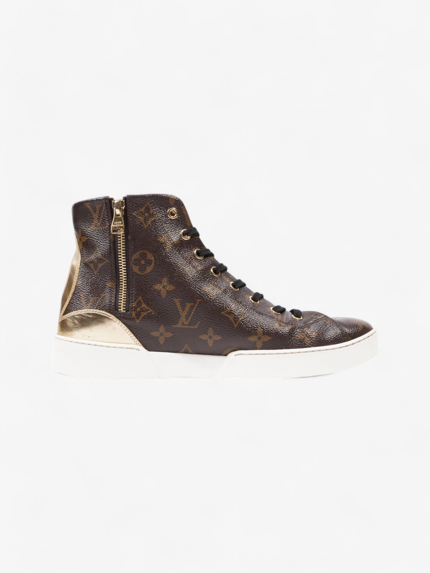 Louis Vuitton Frontrow High-top Sneakers Monogram / Gold Coated Canvas EU 40 UK 7