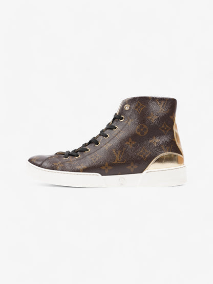 Louis Vuitton Frontrow High-top Sneakers Monogram / Gold Coated Canvas EU 40 UK 7