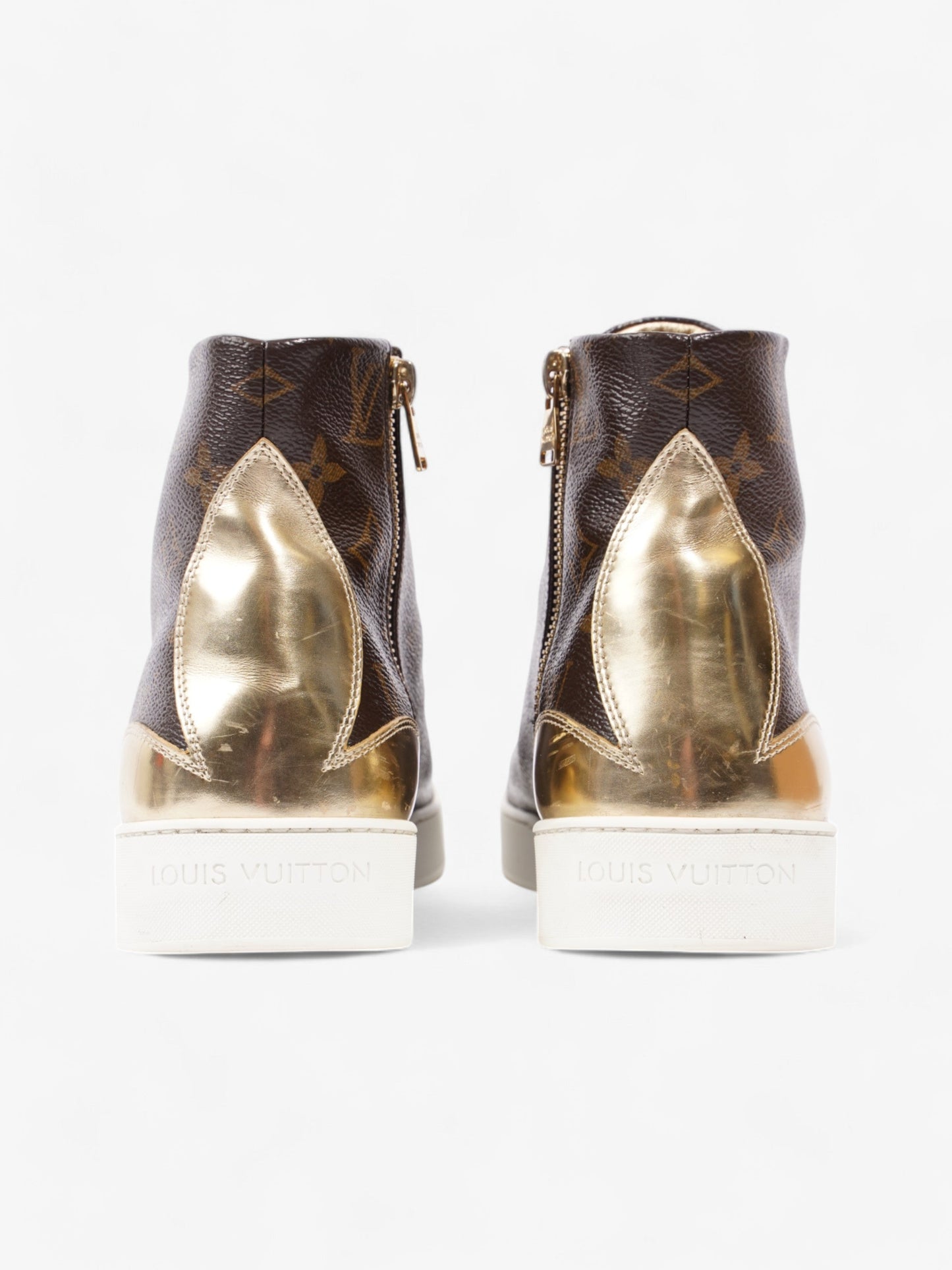 Louis Vuitton Frontrow High-top Sneakers Monogram / Gold Coated Canvas EU 40 UK 7