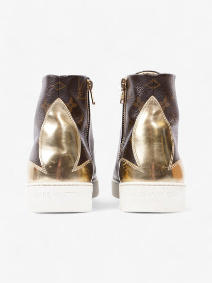 Louis Vuitton Frontrow High-top Sneakers Monogram / Gold Coated Canvas EU 40 UK 7