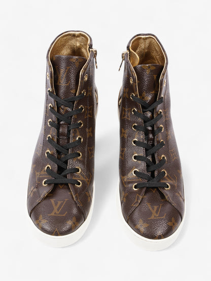 Louis Vuitton Frontrow High-top Sneakers Monogram / Gold Coated Canvas EU 40 UK 7