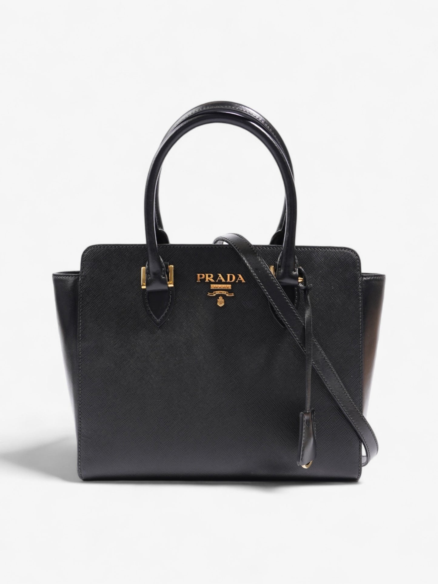 Prada Galleria Tote Black Saffiano Leather Medium