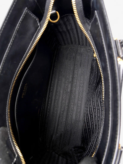 Prada Galleria Tote Black Saffiano Leather Medium