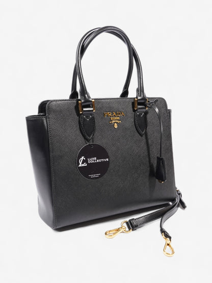 Prada Galleria Tote Black Saffiano Leather Medium