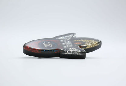 Chanel 17S Resin Rocket Glitter Creative Brooch