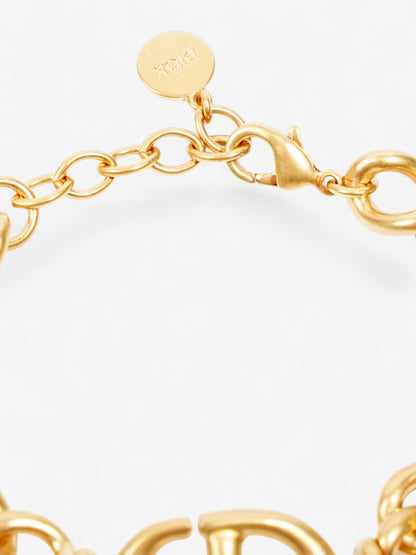 Christian Dior CD Bracelet Gold Base Metal 21cm