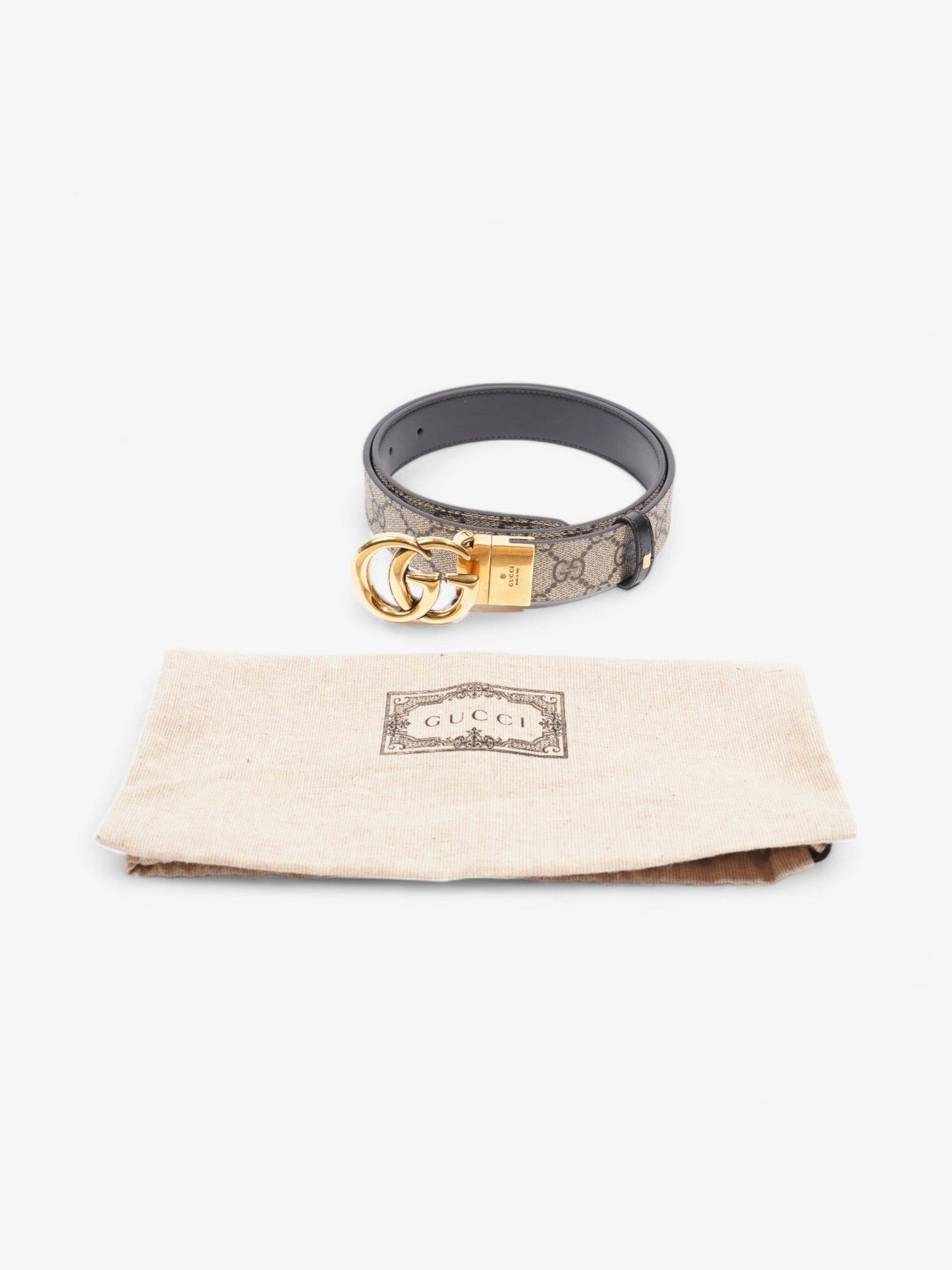 Gucci Marmont Reversible Belt Supreme Coated Canvas 80cm 32"