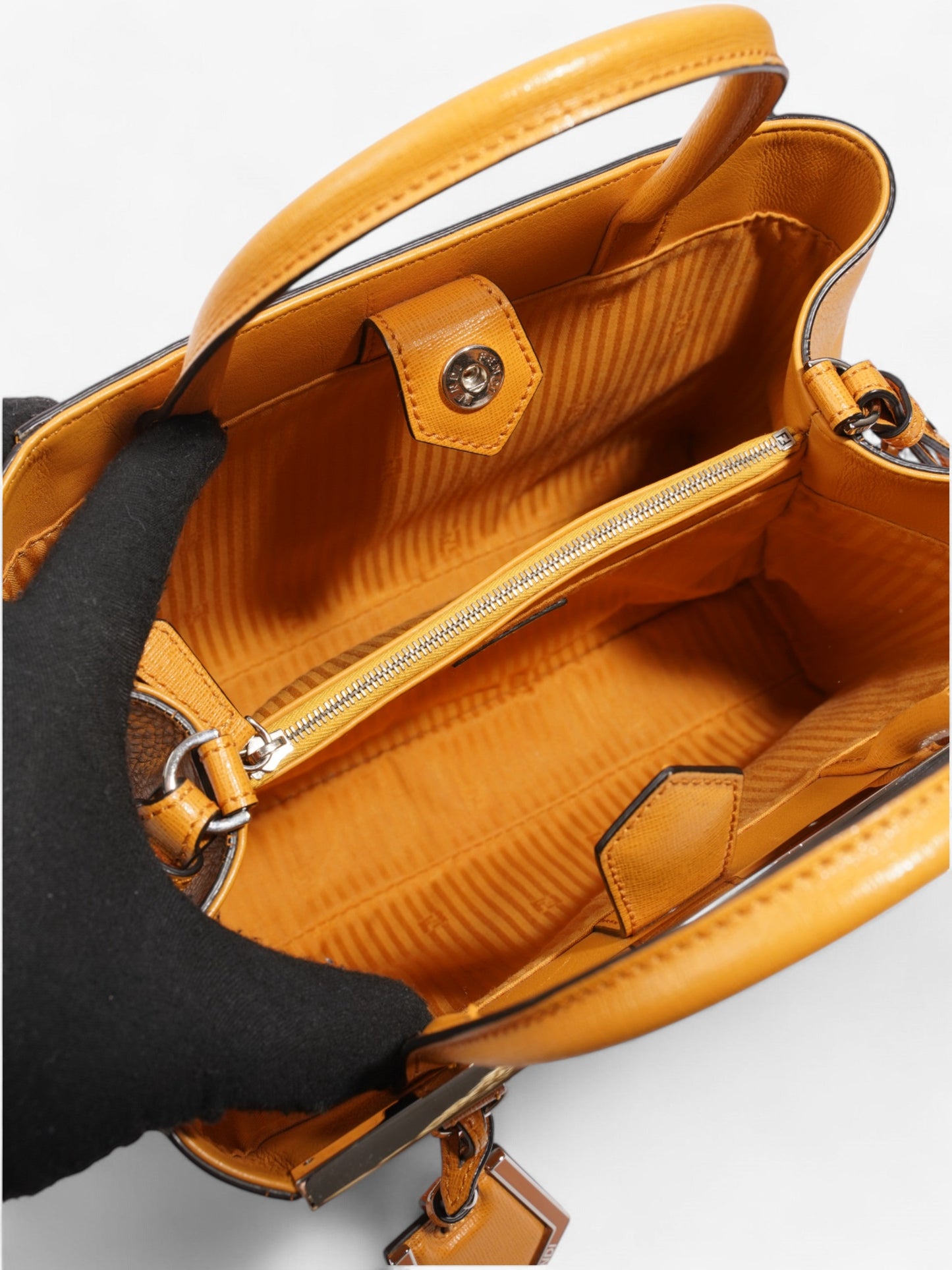Fendi 2Jours  Orange Leather