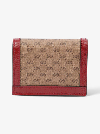 Gucci Doraemon Wallet Red / GG Supreme Coated Canvas