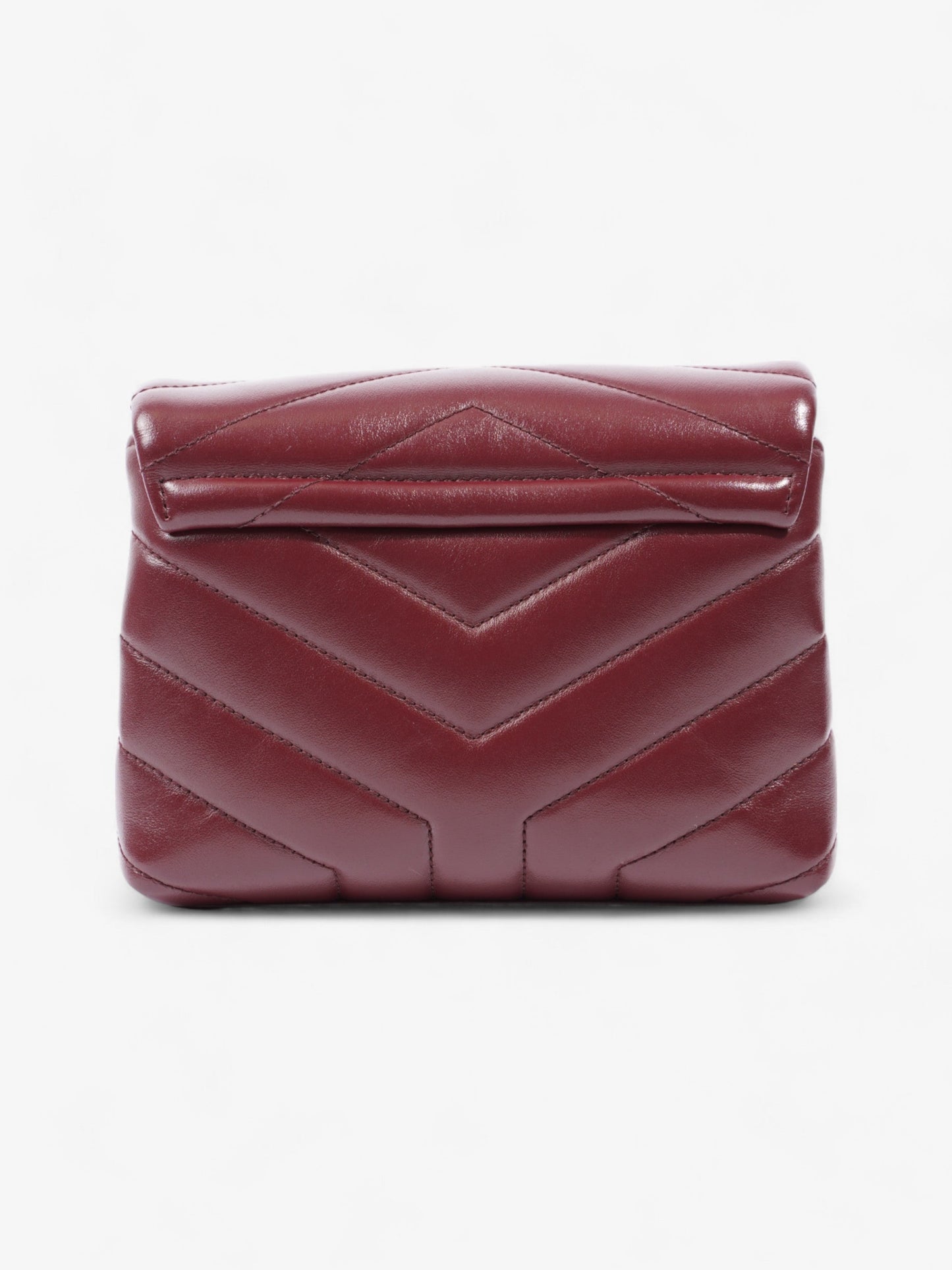 Saint Laurent Toy Lou Lou Burgundy Lambskin Leather