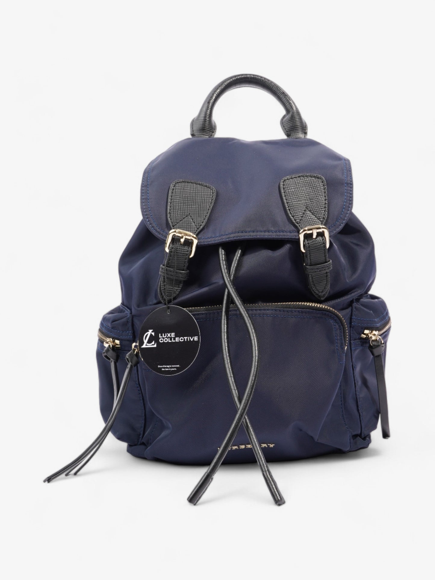 Burberry The Rucksack Navy Nylon Large