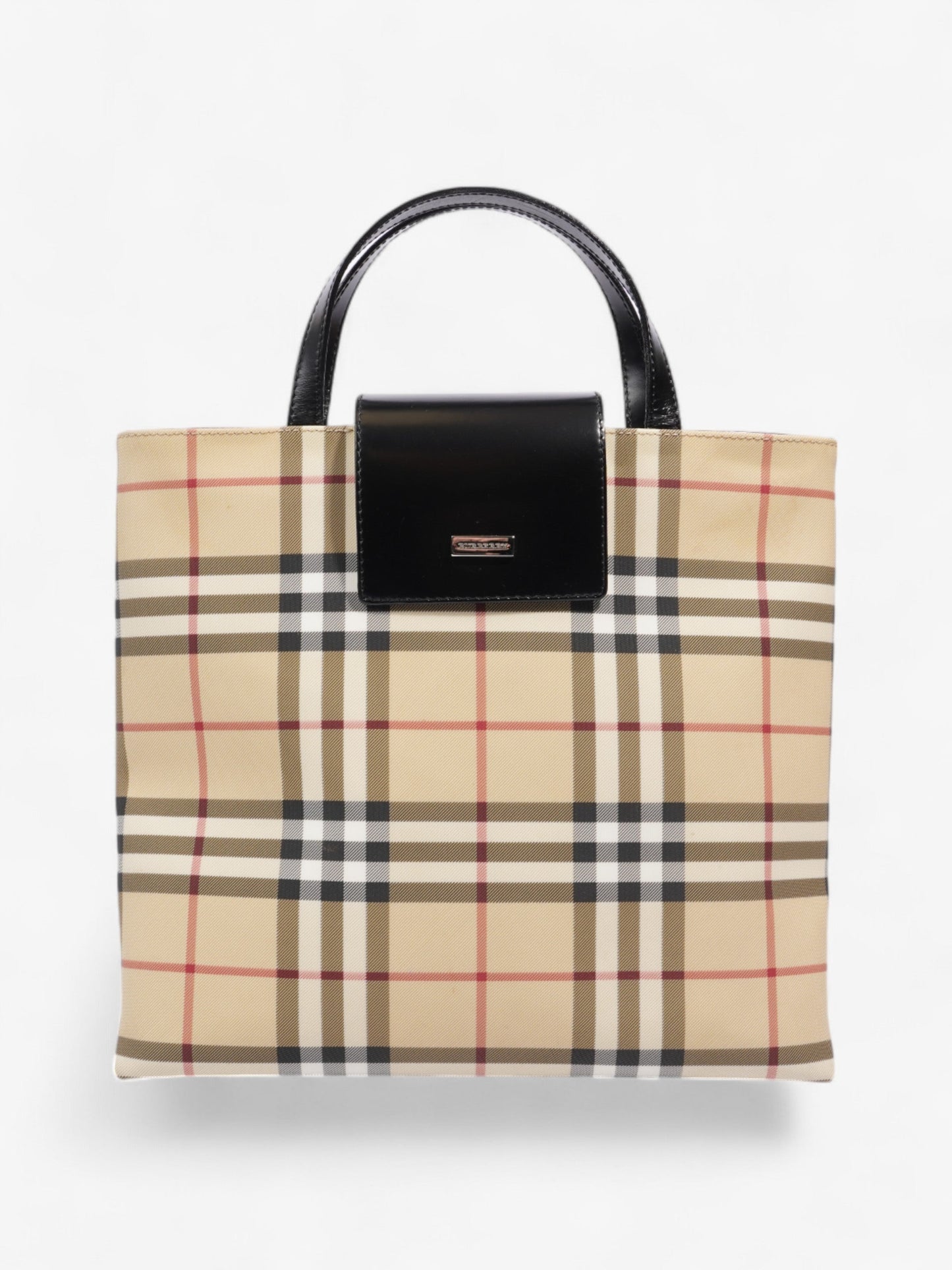 Burberry Check Tote Nova Check / Black PVC