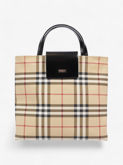 Burberry Check Tote Nova Check / Black PVC