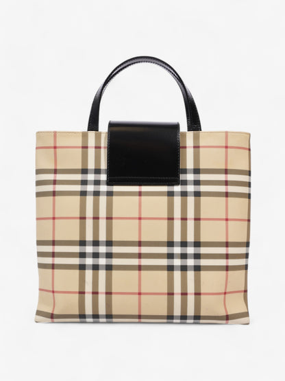 Burberry Check Tote Nova Check / Black PVC