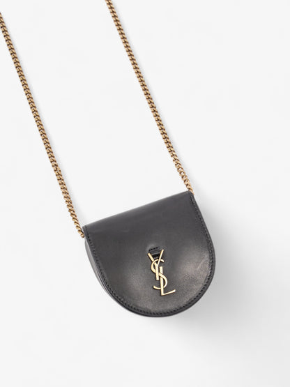 Saint Laurent Kaia Crossbody Purse Black Calfskin Leather Baby