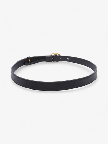 Gucci GG Marmont Thin Belt Black / Gold Leather 70cm / 28"