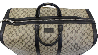 GUCCI GG Monogram Canvas Supreme Large Duffle Travel Bag 406381