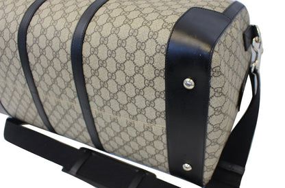 GUCCI GG Monogram Canvas Supreme Large Duffle Travel Bag 406381