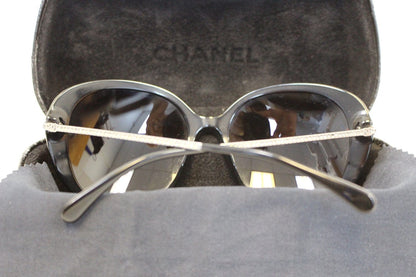 CHANEL Acetate Crystal CC Black Polarized Sunglasses 5293-B