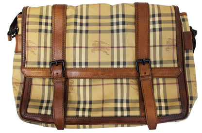 BURBERRY Horseferry Check Messenger Travel Bag