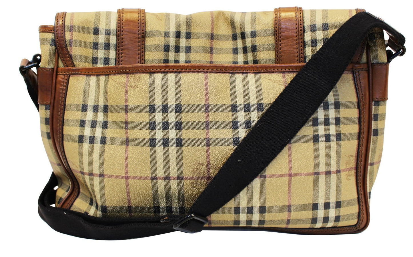BURBERRY Horseferry Check Messenger Travel Bag
