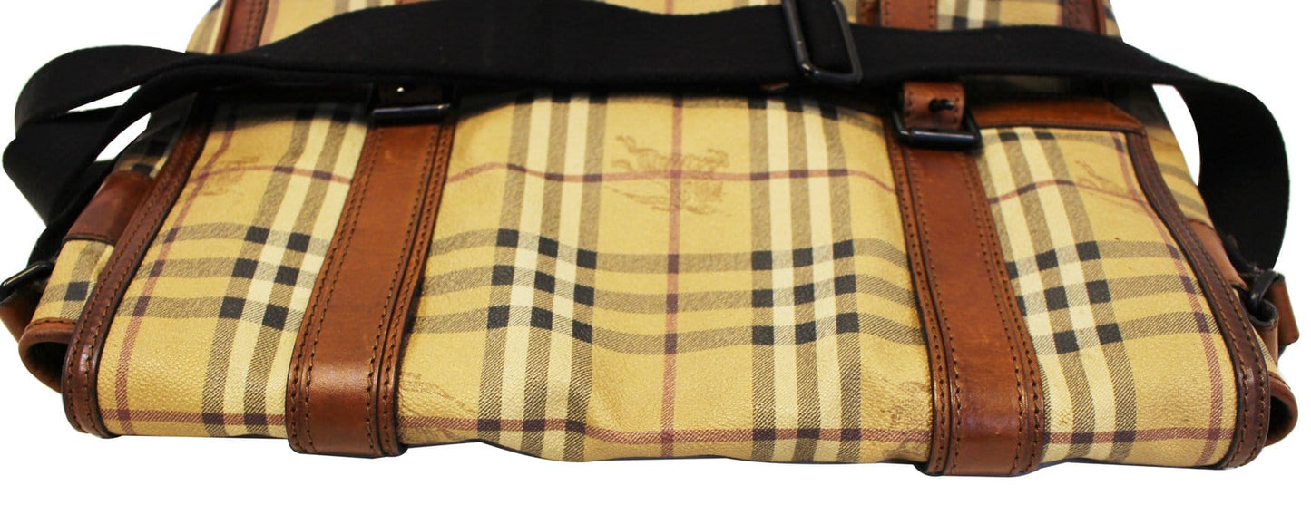 BURBERRY Horseferry Check Messenger Travel Bag