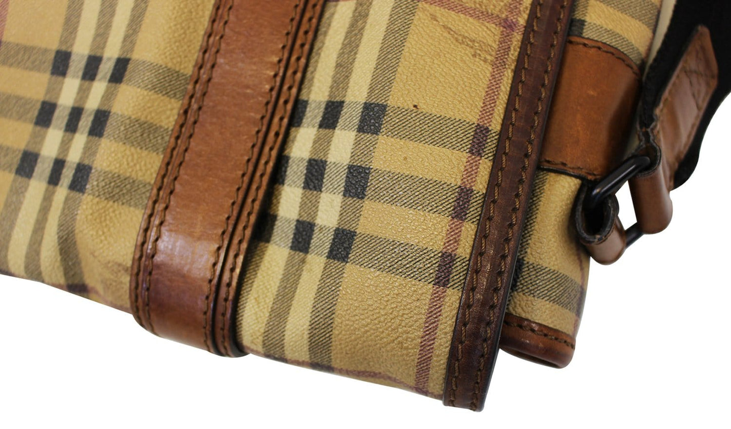 BURBERRY Horseferry Check Messenger Travel Bag