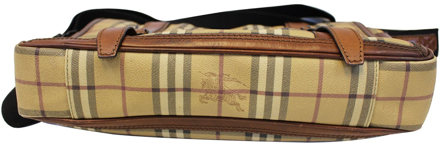 BURBERRY Horseferry Check Messenger Travel Bag