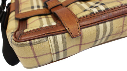 BURBERRY Horseferry Check Messenger Travel Bag