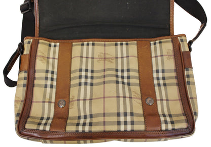 BURBERRY Horseferry Check Messenger Travel Bag