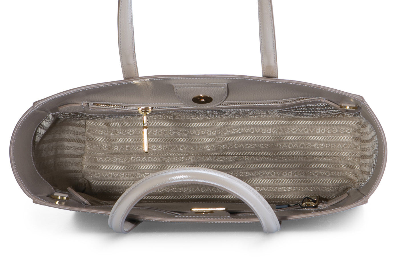 Prada 2 Way Saffiano Vernice Briefcase