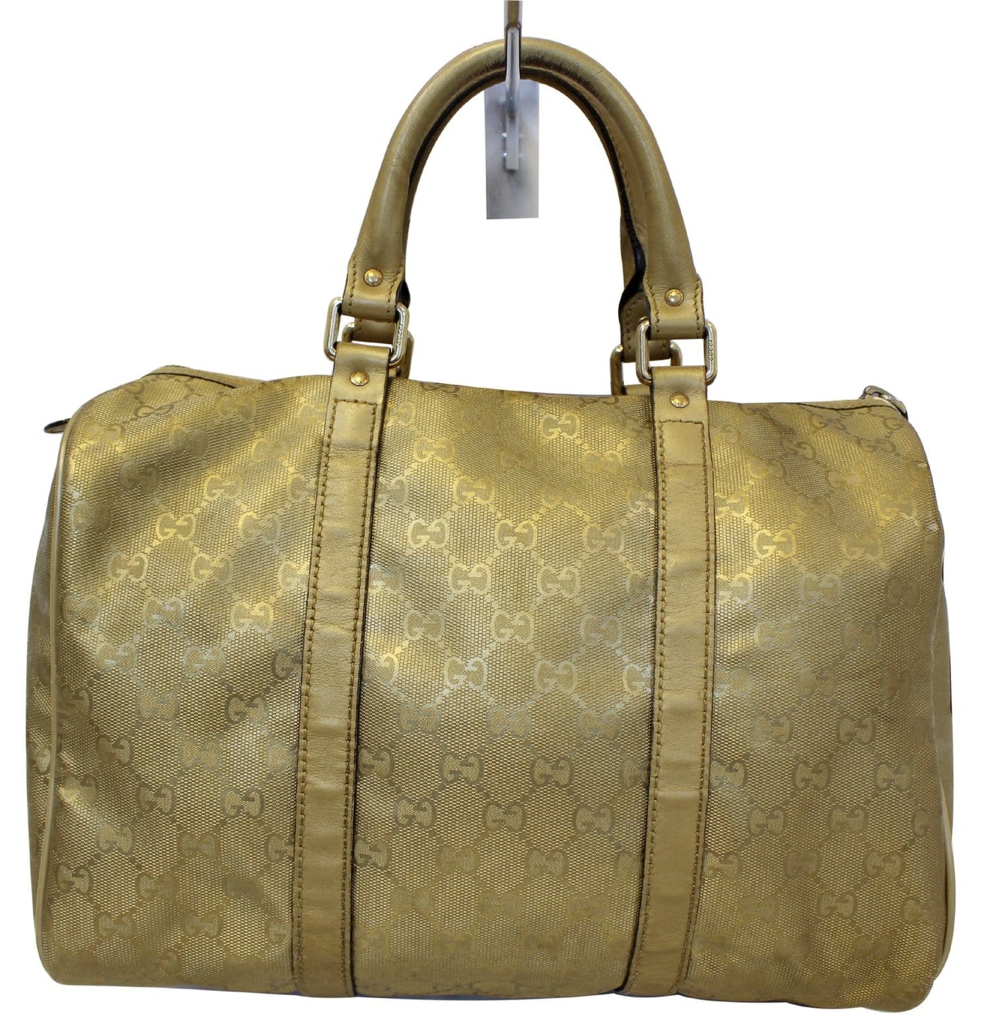 GUCCI Crystal Monogram Gold Medium Joy Boston Bag 193603