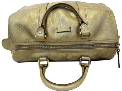 GUCCI Crystal Monogram Gold Medium Joy Boston Bag 193603