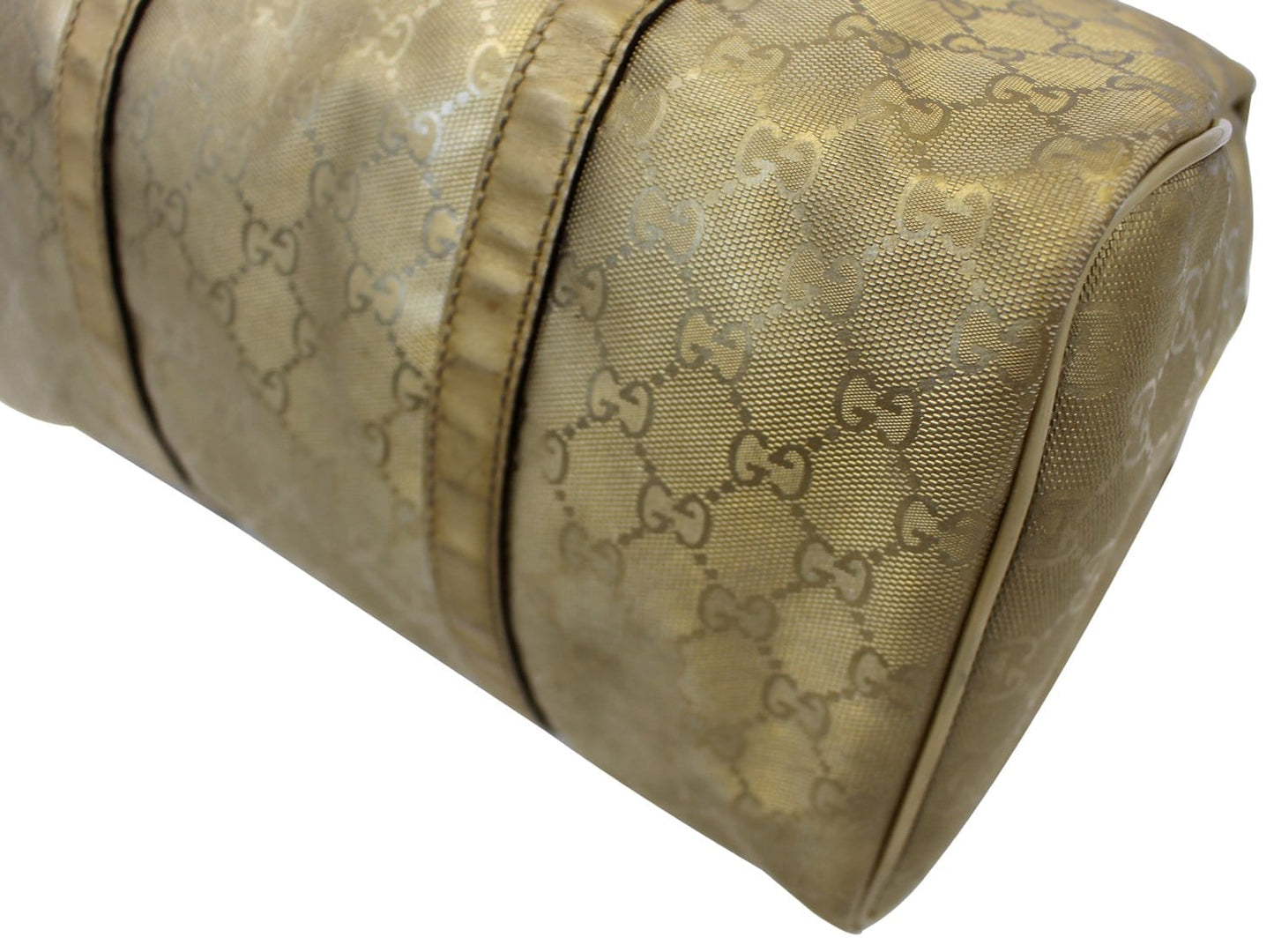 GUCCI Crystal Monogram Gold Medium Joy Boston Bag 193603
