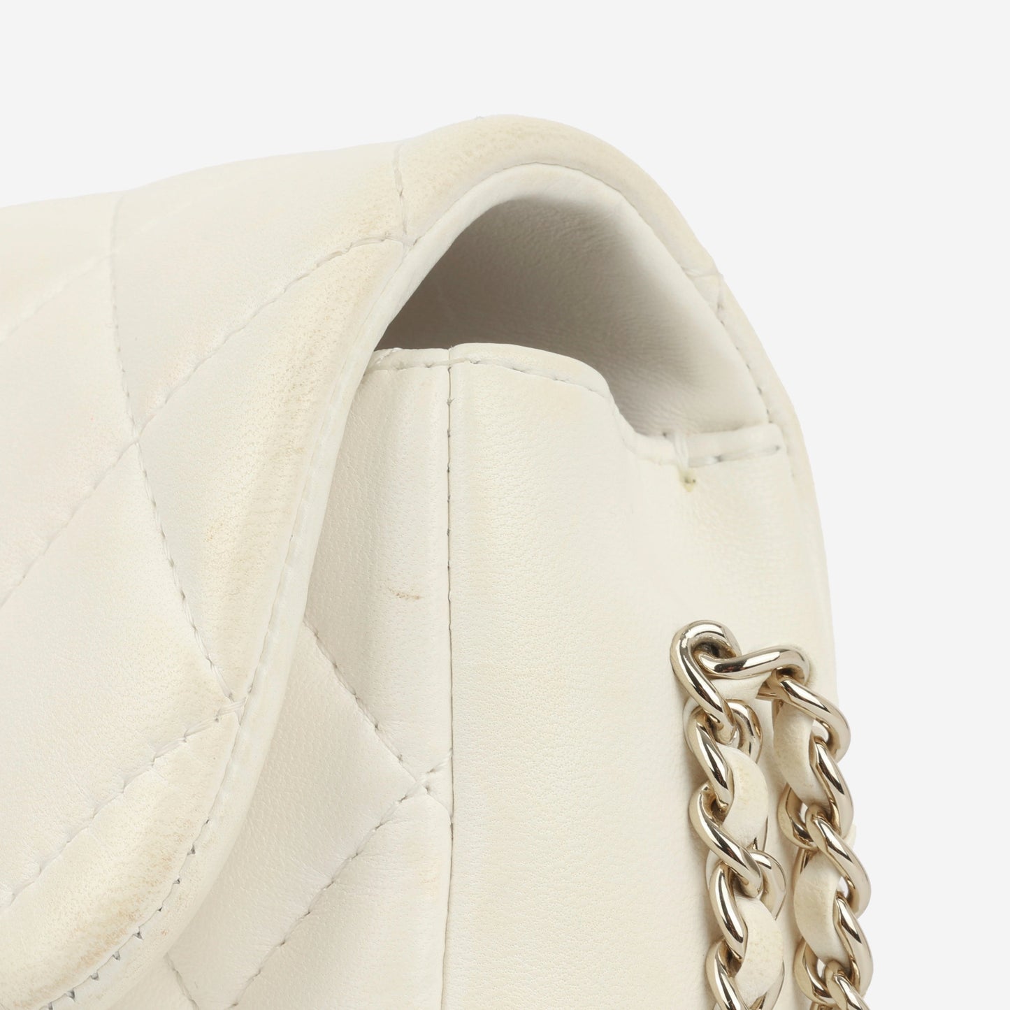 Chanel Pearl Logo Chain Around Flap