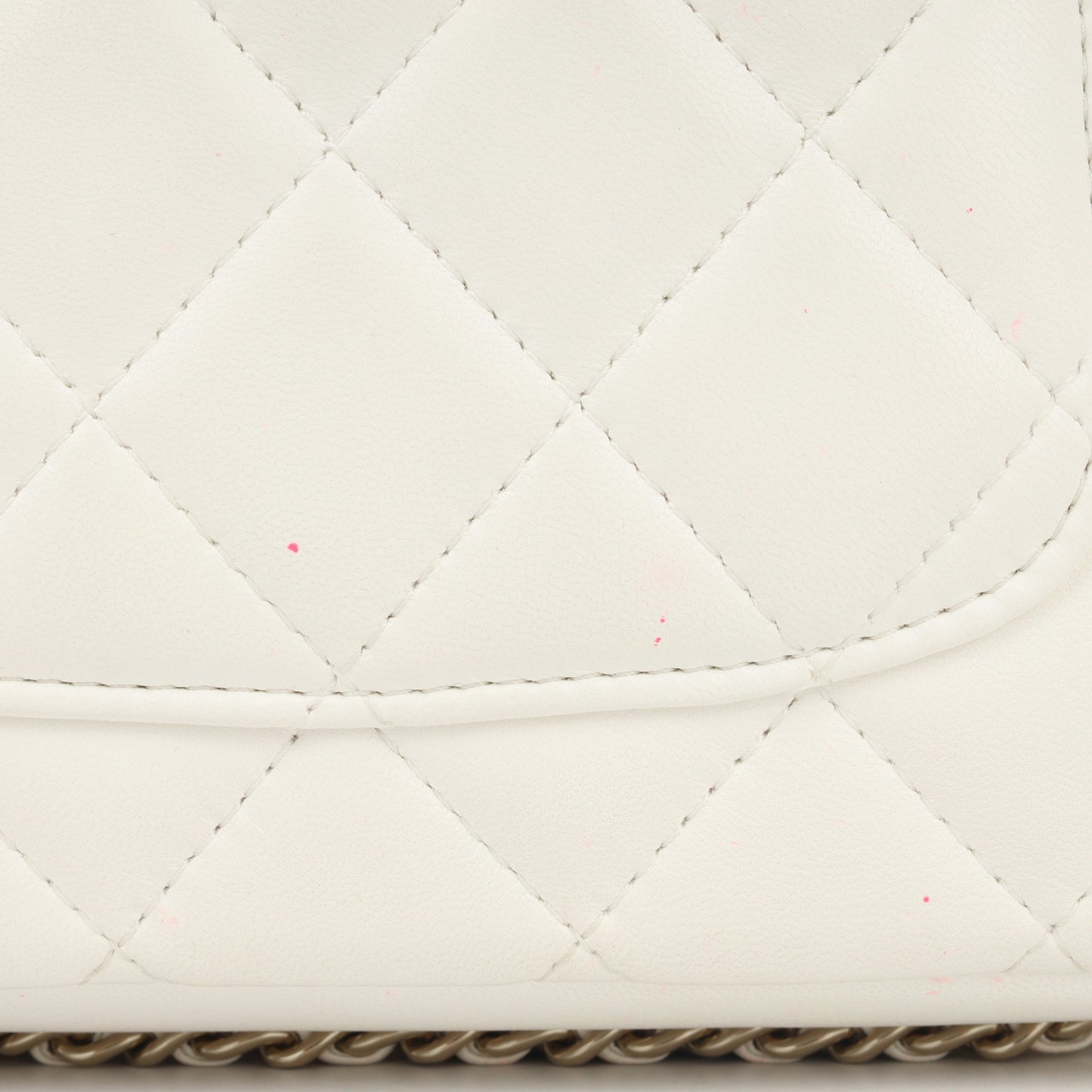 Chanel Pearl Logo Chain Around Flap