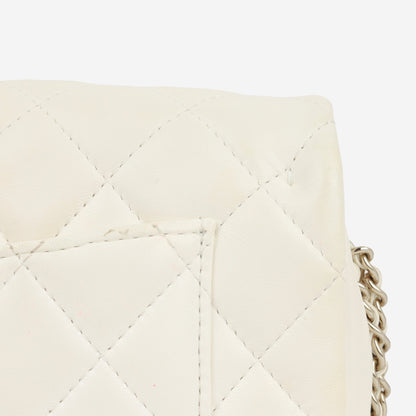 Chanel Pearl Logo Chain Around Flap