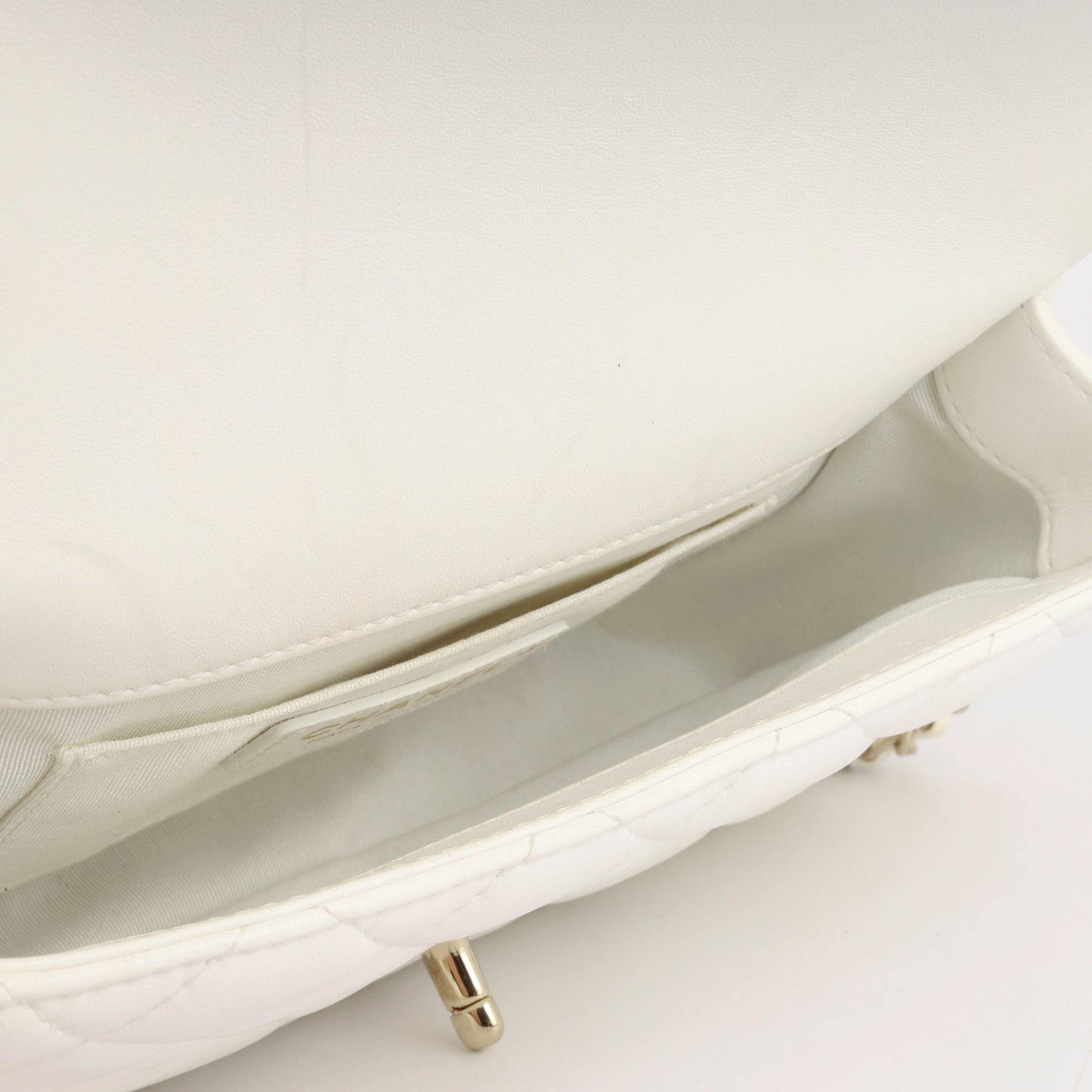 Chanel Pearl Logo Chain Around Flap