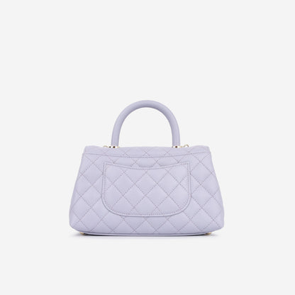 Chanel Small Coco Handle - Lavender Caviar