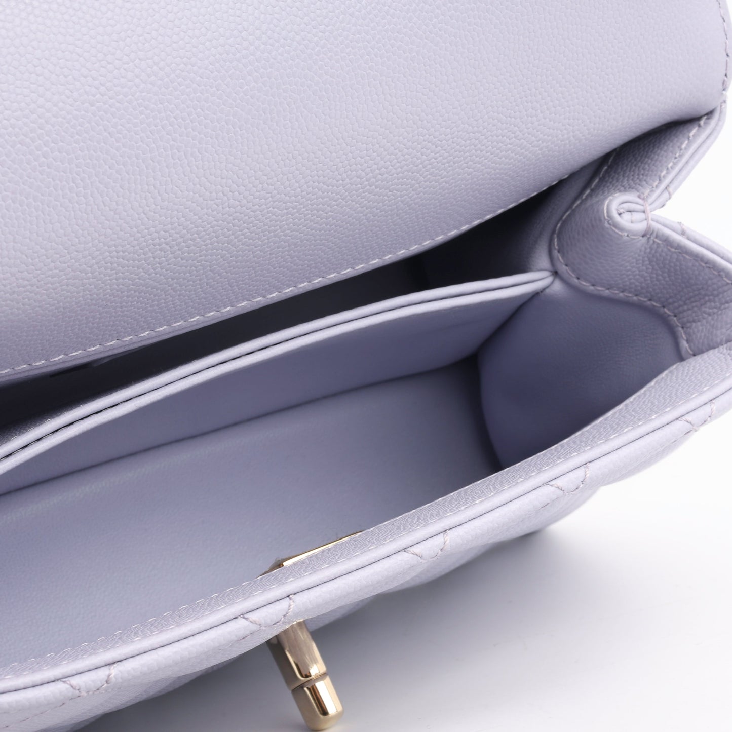 Chanel Small Coco Handle - Lavender Caviar