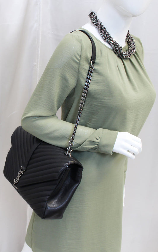 YVES Saint Laurent Large Monogram Envelope Chain Shoulder Bag