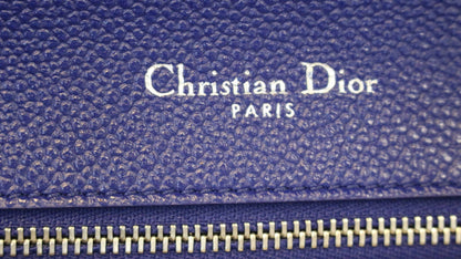 CHRISTIAN DIOR Handbag - Blue Calfskin Leather Diorama Bag