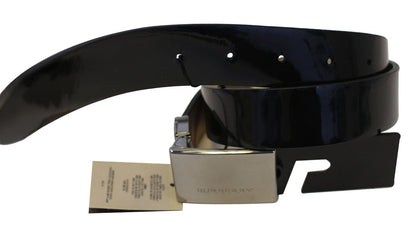 BURBERRY Horseferry Check and Leather Belt Size 34
