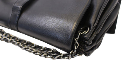 CHANEL Mademoiselle Lock Accordion Flap Caviar Medium Bag