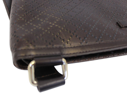 Gucci Black Hilary Lux Diamante Leather Messenger Bag